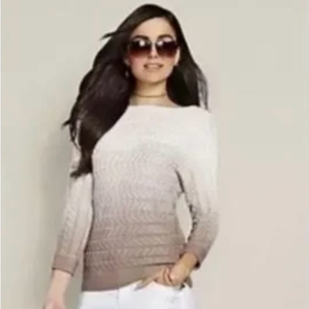 NY&Co Cable Knit Boatneck sweater size M